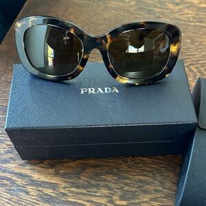 Prada Brown Tortoise Sunglasses